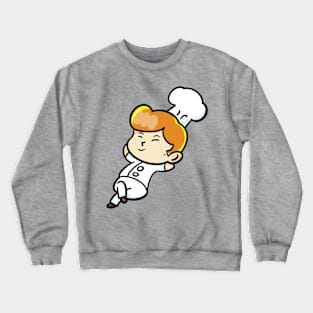 chef cartoon character  drawing design Crewneck Sweatshirt